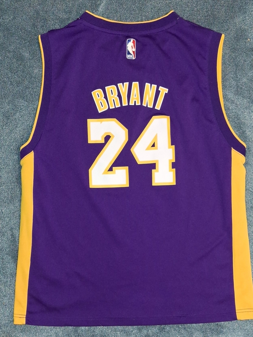 NBA Boys Kobe Bryant #24 Purple & Gold Jersey